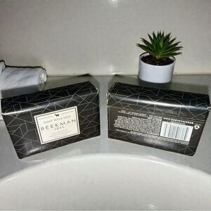 2-New BEEKMAN 1802 Goat Milk Soap Davesforth Enriched with Black Pepper 3.5 Oz